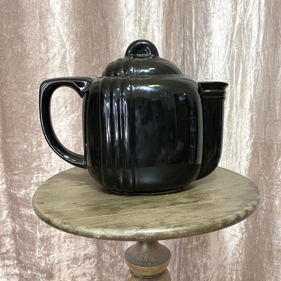 Black Art Deco Teapot